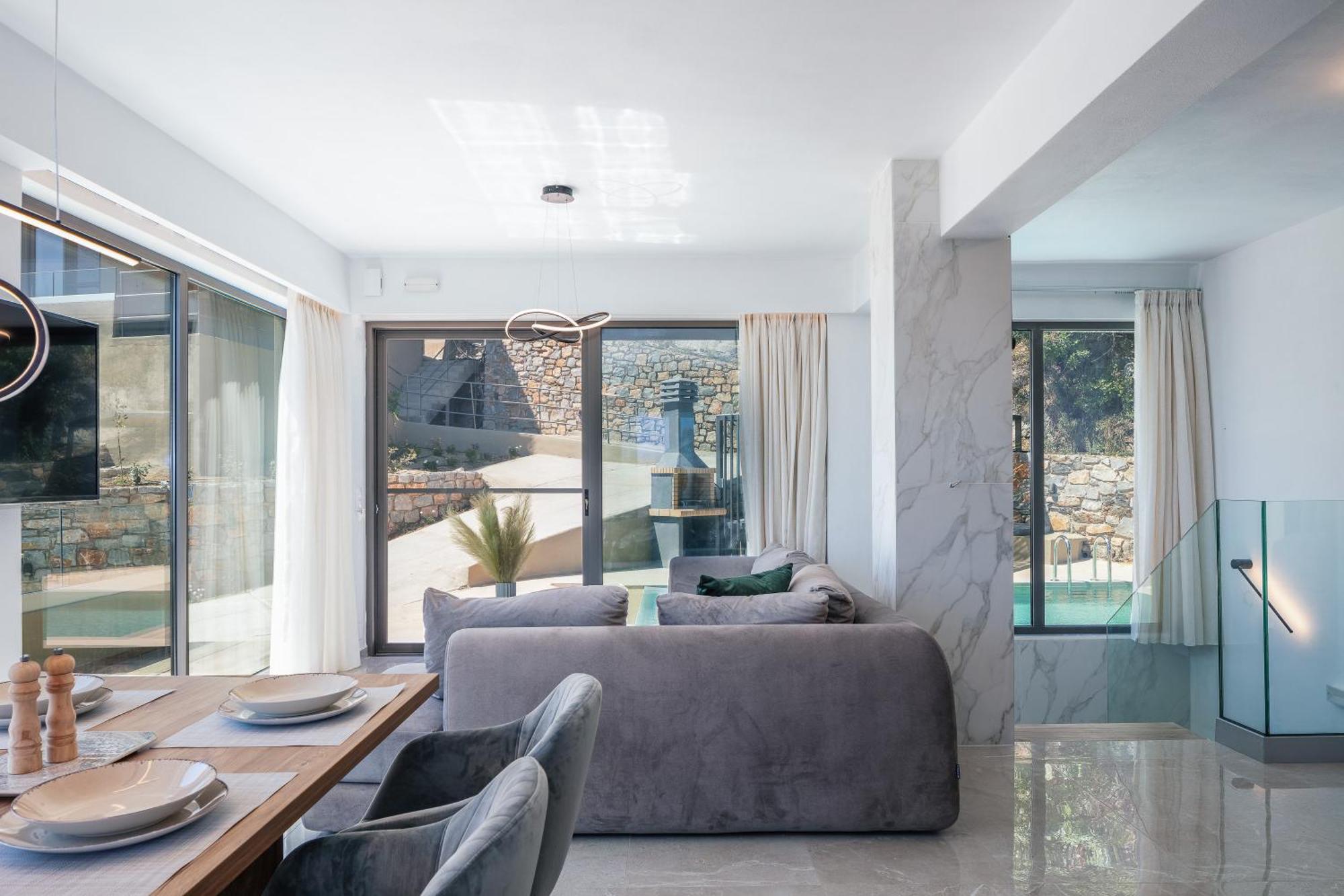 Sigma Villa, Private Swimming Pool Garden, Panoramic Sunset Villa Réthymnon