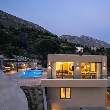 Sigma Villa, Private Swimming Pool Garden, Panoramic Sunset Rethymno  Exterior photo