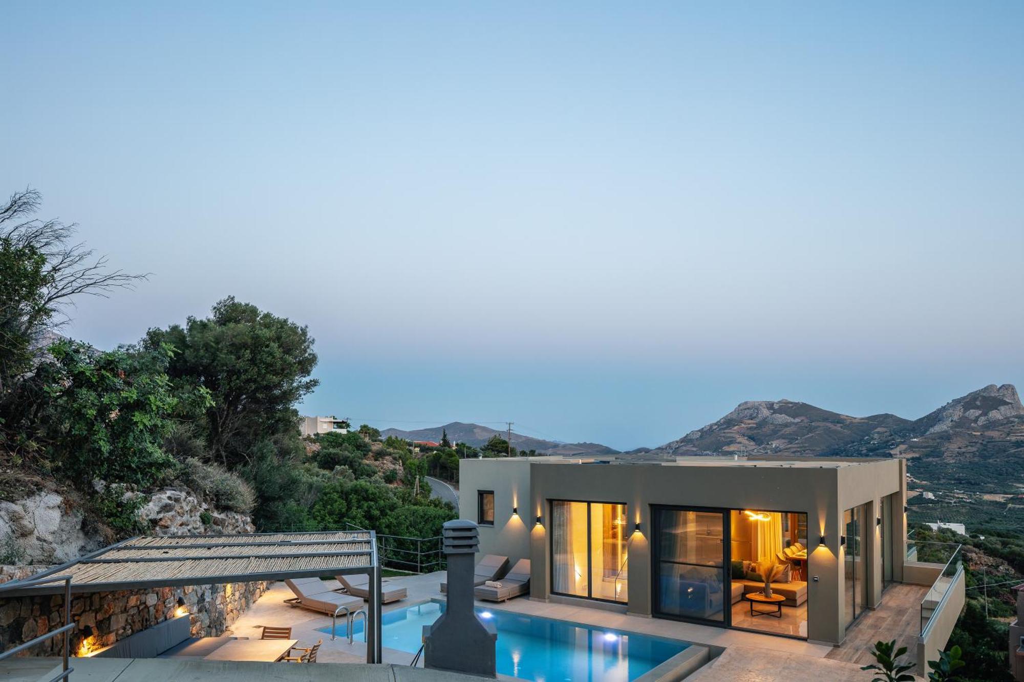 Villa Sigma Villa, Private Swimming Pool Garden, Panoramic Sunset